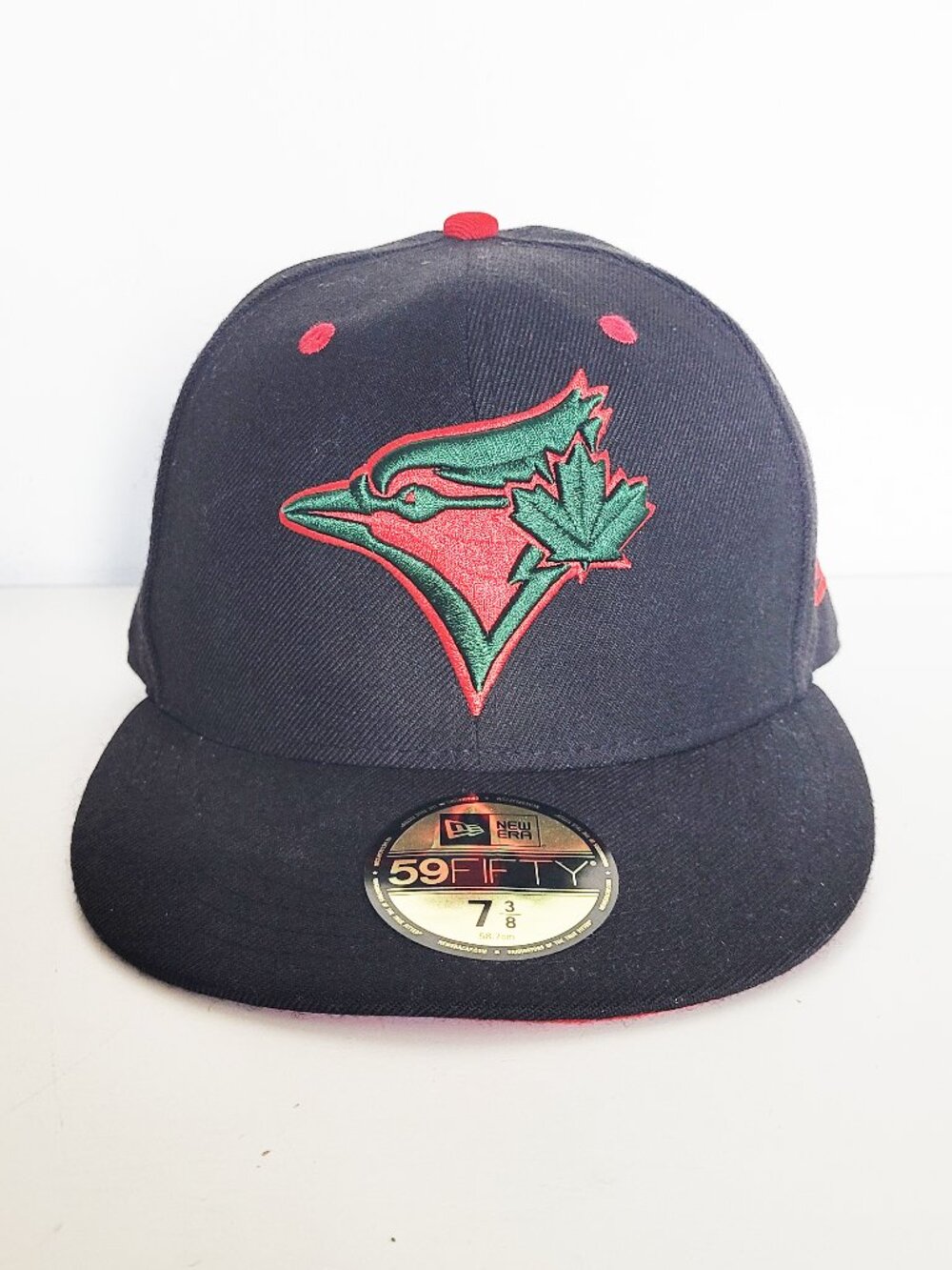59 Fifty Toronto Blue Jays Black Red and Green Baseball Cap - 7 3/8